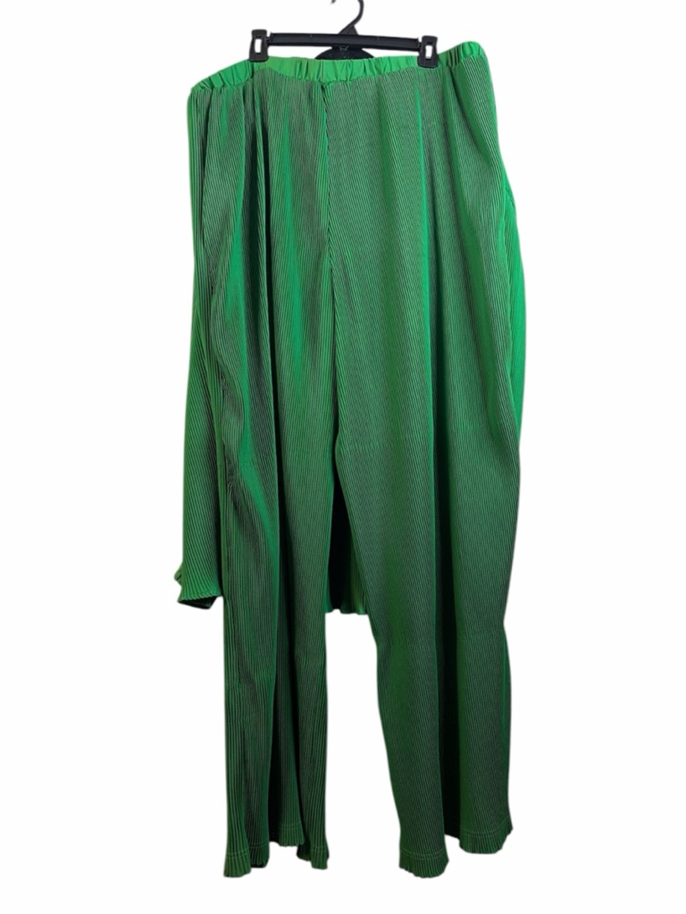 PrettyLittleThing Green Plisse OverSized Blouse & Trouser Set Size 20 EUC #139 - Picture 13 of 14